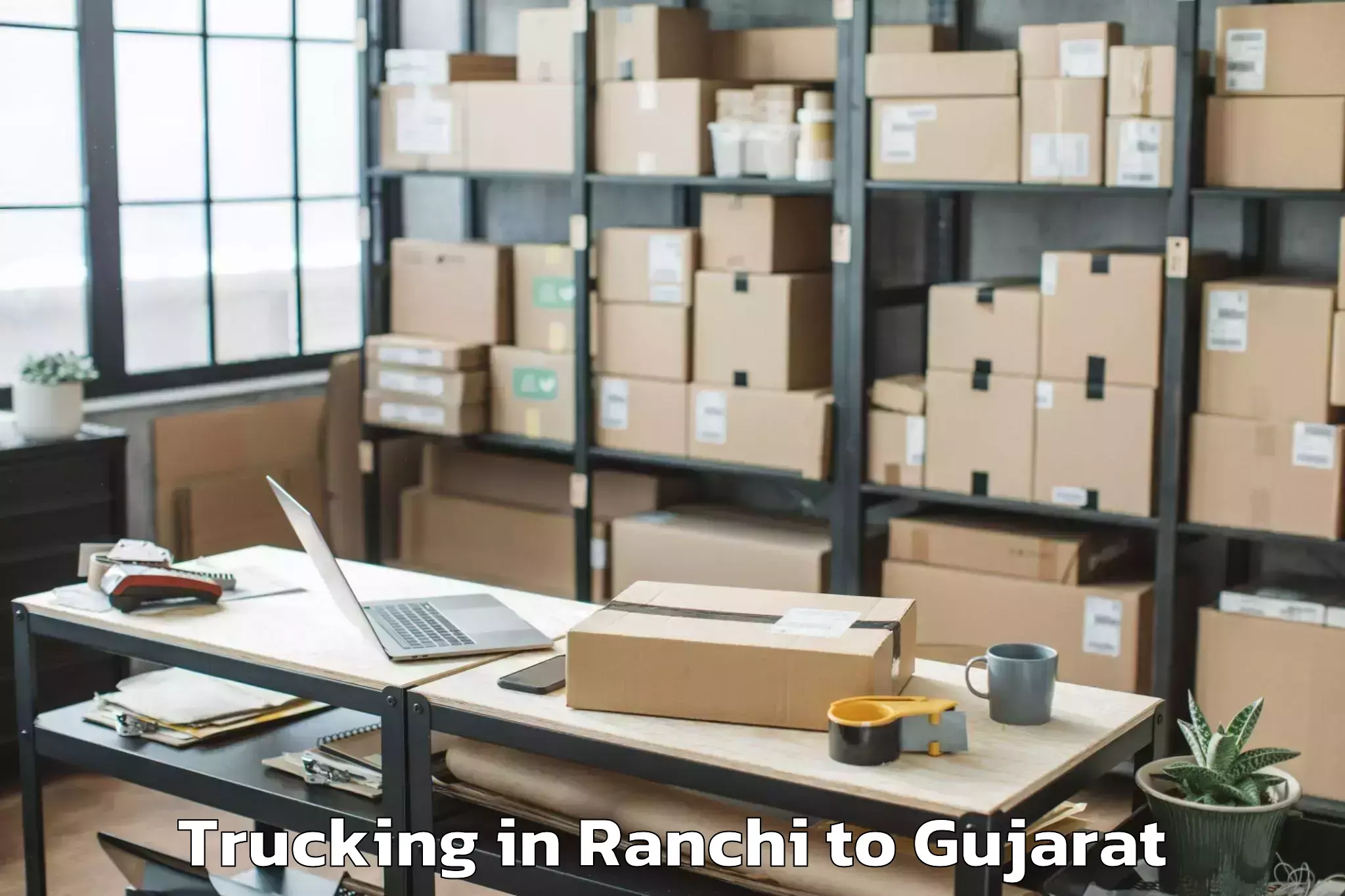 Easy Ranchi to Kadana Trucking Booking